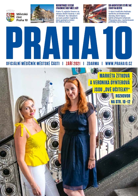Titulní stránka novin Prahy 10 - září 2021