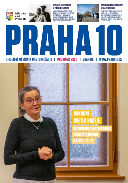 Obálka měsíčníku Praha 10 prosinec 2020