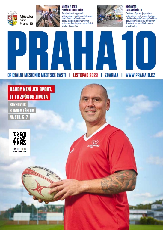 Titulní stránka časopisu Praha 10 - listopad 2023