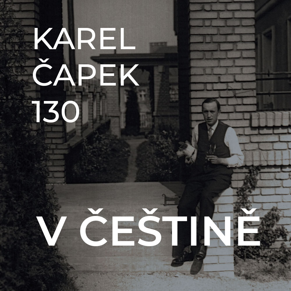 Grafický prvek, odkaz na výstav Karel Čapek v češtině, PDF, 13 MB