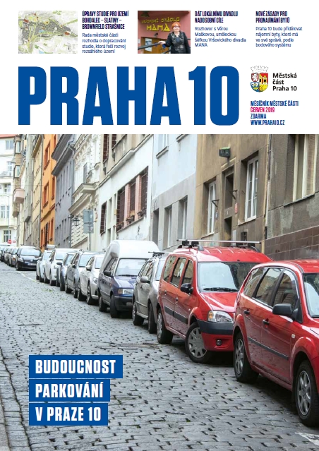 Obálka měsíčníku Praha 10 červen 2019