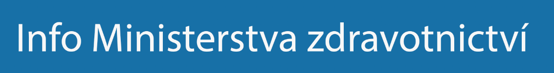 Tlačítko "Info Ministerstva zdravotnictví"