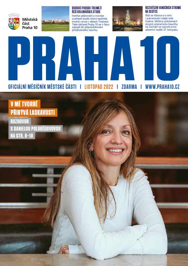 Titulní stránka novin Prahy 10 - listopad 2022