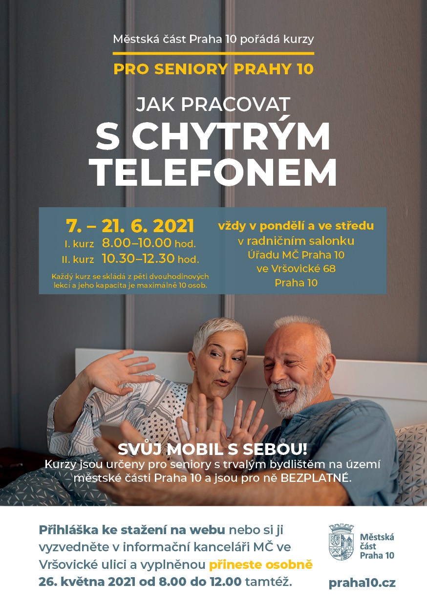 Plakát - Kurzy Jak pracovat s chytrým telefonem