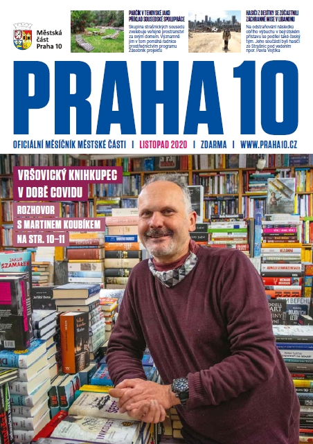 Obálka měsíčníku Praha 10 listopad 2020