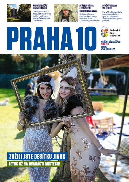 Obálka měsíčníku Praha 10 říjen 2019