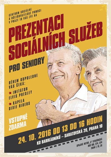 Centrum sociální a ošetřovatelské pomoci v Praze 10, p. o. : Prezentace sociálních služeb pro seniory