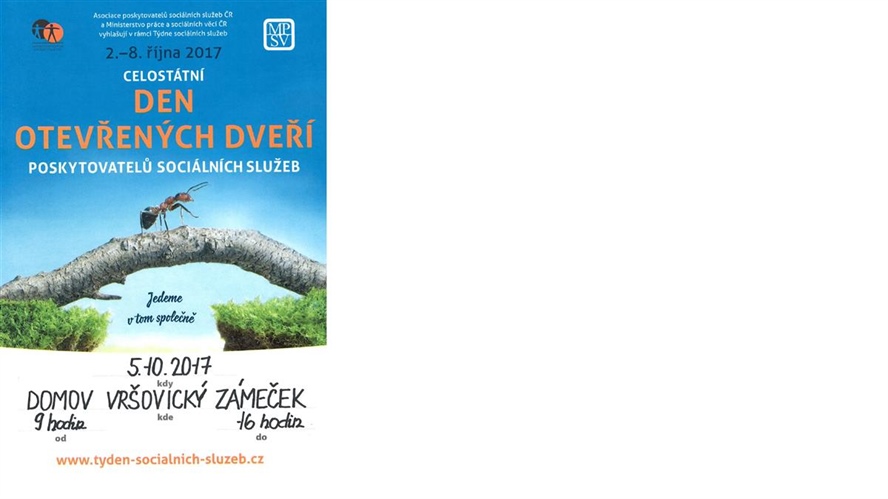 Centrum sociální a ošetřovatelské pomoci v Praze 10 - Domov Vršovický zámeček - Den otevřených dvěří