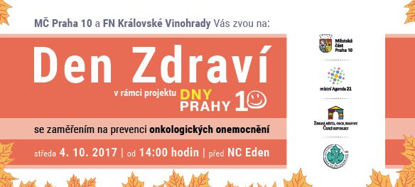Praha 10 se v rámci Dne zdraví zaměří na prevenci závažných onemocnění
