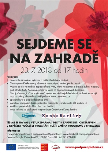 Centrum Paraple: Sejdeme se na zahradě