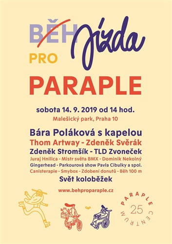 Centrum Paraple: Běh pro Paraple 2019 - letos již po dvacáté!