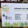 Cedulka ke stromům za narozené děti