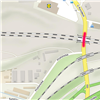 Mapa - uzavírka ulice V Korytech