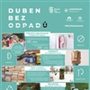 Plakát kampaně Duben bez odpadů (odmítni zbytečnosti, sešlápni a redukuj objem odpadů, použij znovu, recykluj, kompostuj)