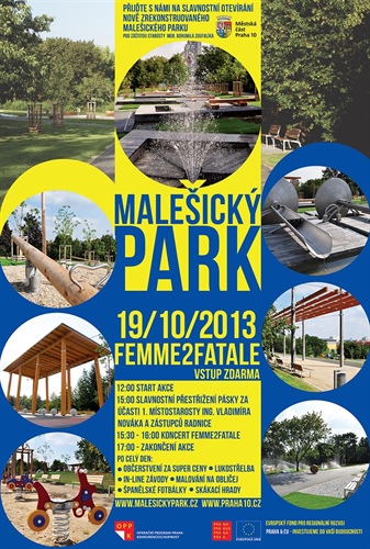 Malešický park v novém se v sobotu oficiálně otevře