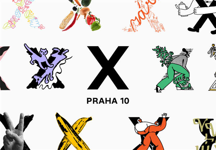 X jako Desítka, městská část Praha 10 má nově sebevědomou identitu od studia MadLove