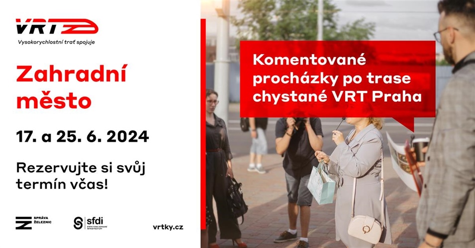 Komentované procházky po trase vysokorychlostní tratě v Praze