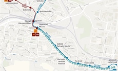 Dočasné přerušení provozu tramvají v úseku Zahradní Město -...
