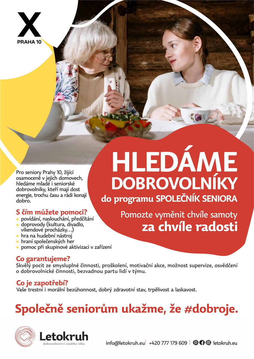 Plakát Hledáme dobrovolníky