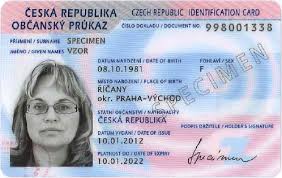 Ilustrační fotografie občanského průkazu